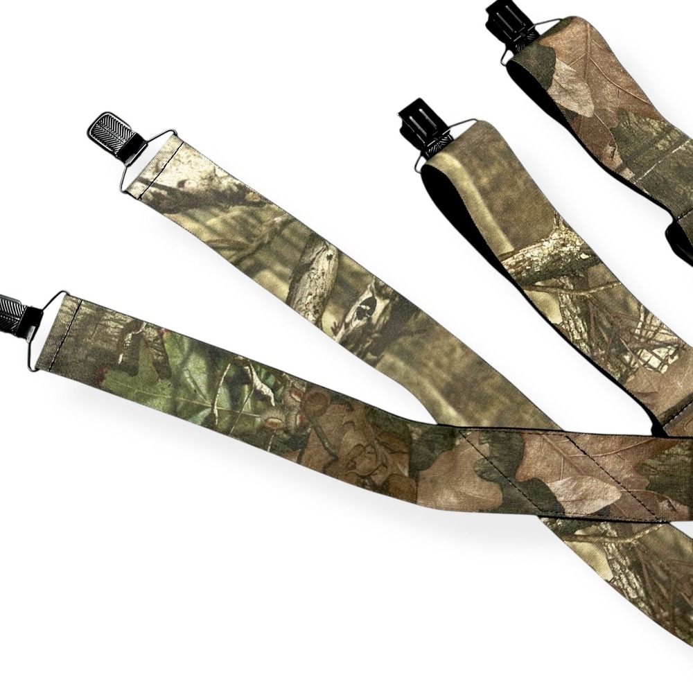 Game Winner‎ Camouflage Stretch Adjustable Suspenders Clamp Fasteners One Size - Picture 3 of 6